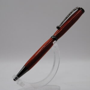 stylo à bille en bois d'amarante finition noir